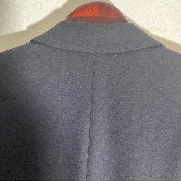 Escada Margaretha Ley 100% New Wool Dark Blue 7-Button Closure Cuffed Sleeve 36. - Picture 11 of 16